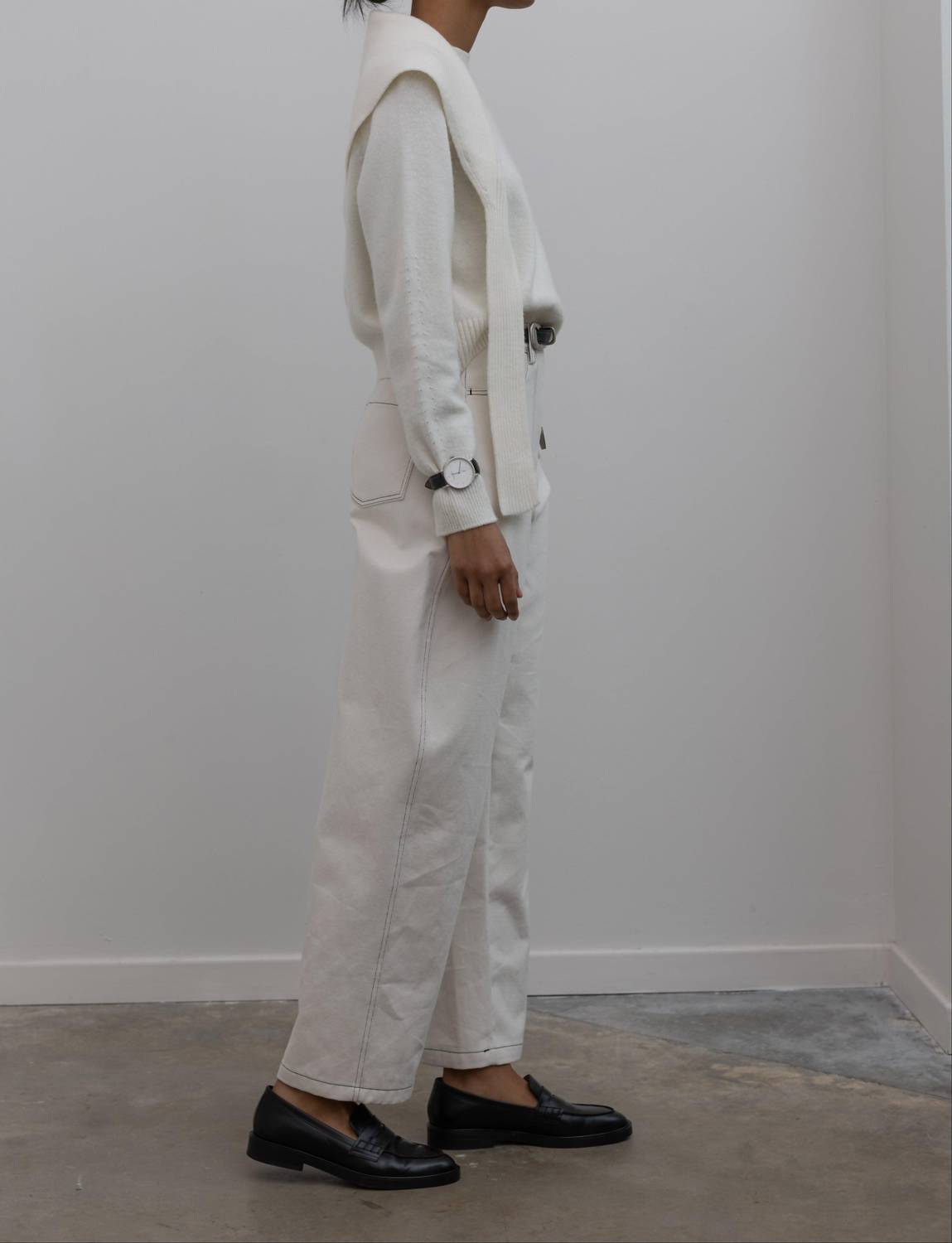 Collective - Curved Contrast Stitch Pants