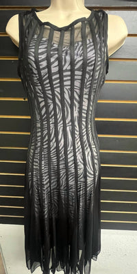 Michael K - Women's Ribbed Shaw Mesh Dress