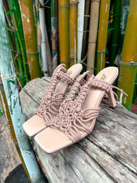 Little Secret Of Mine - Women's Vacay Ready Strappy Lace Stiletto Heels