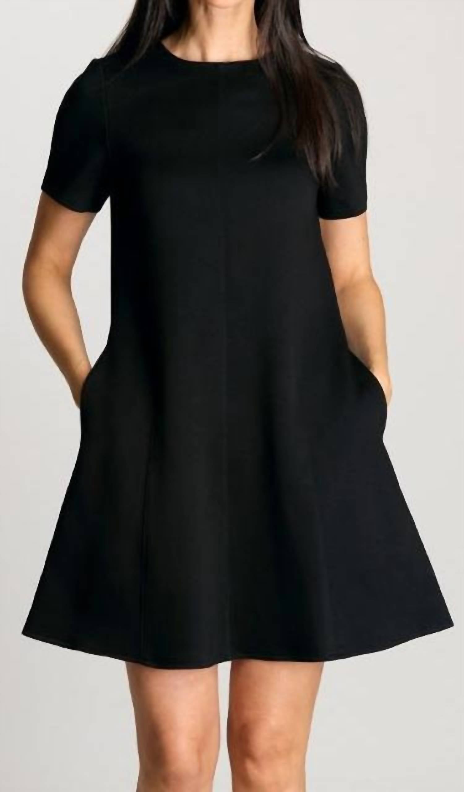 P.Cill - Butter Modal Short Sleeve Tailored Mini Dress