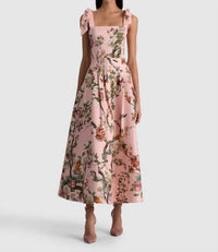 Alice + Olivia - Hana Floral Print Midi Dress
