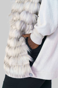 Tricot Chic - Faux Fur Vest - Plus