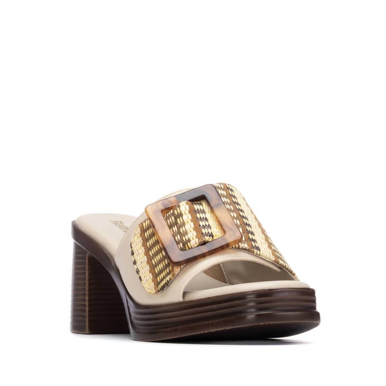Xti Women's Refresh Ladies Sandals in beige - women's sandal - detail view