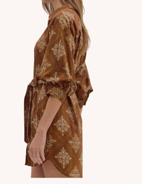 entro Millie Dress in brown - women's dress - alternate view