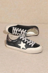 Miracle Miles Women's Vega Lace-up Leather Sneakers - women's sneaker - detail view