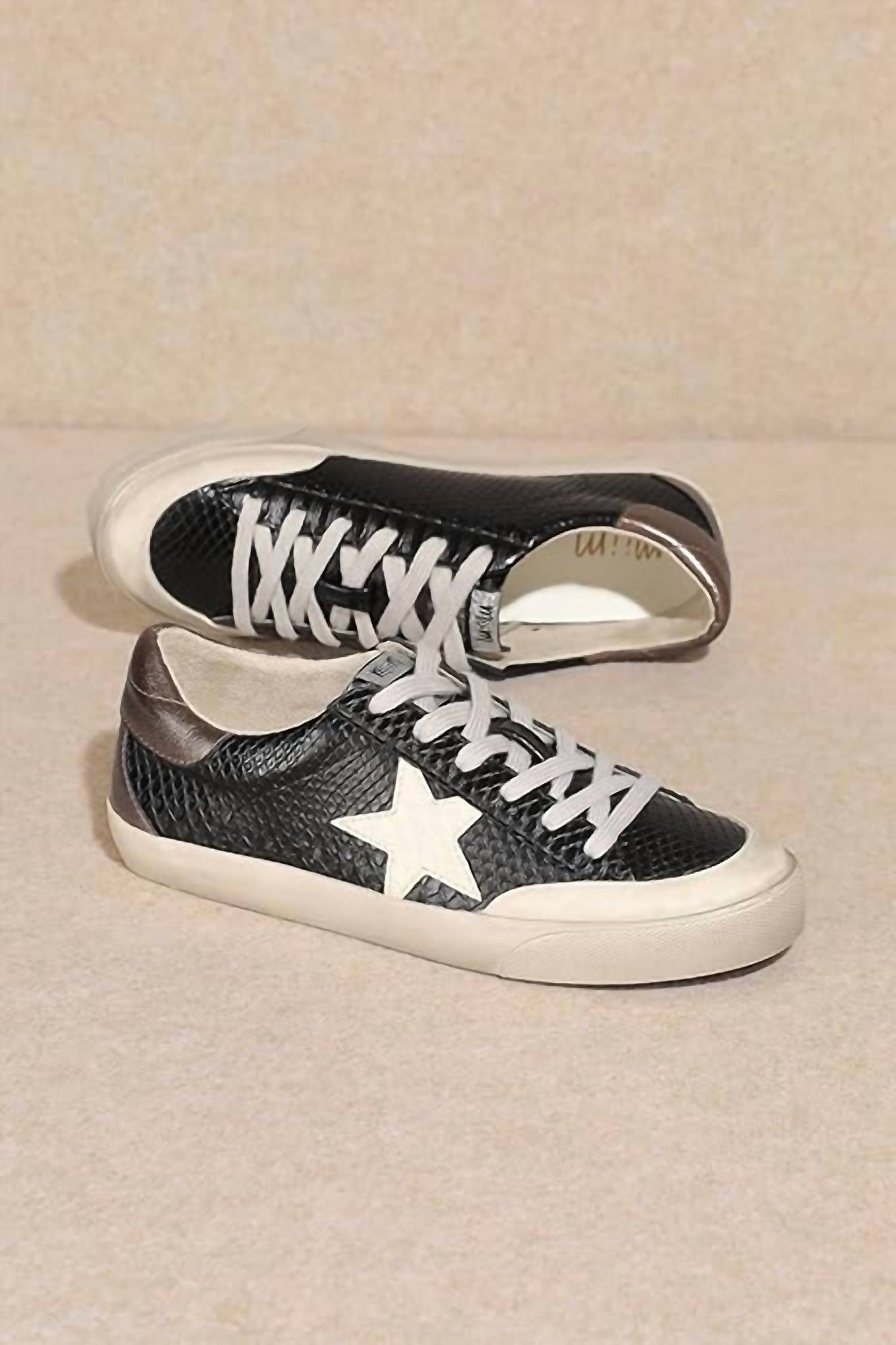 Miracle Miles Women's Vega Lace-up Leather Sneakers - women's sneaker - detail view