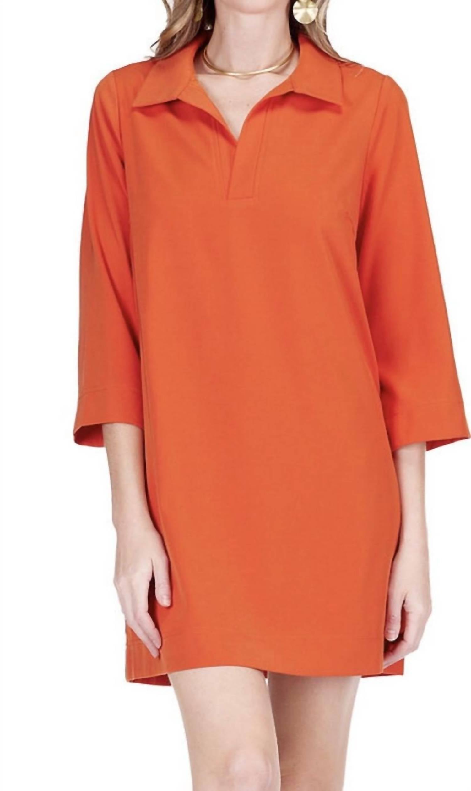 Jade Bell sleeve dress in spice - women's dress