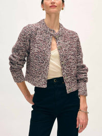 White + Warren - Crewneck Button Cardigan