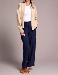 Tribal - Double Knit Shawl Collar Coatigan