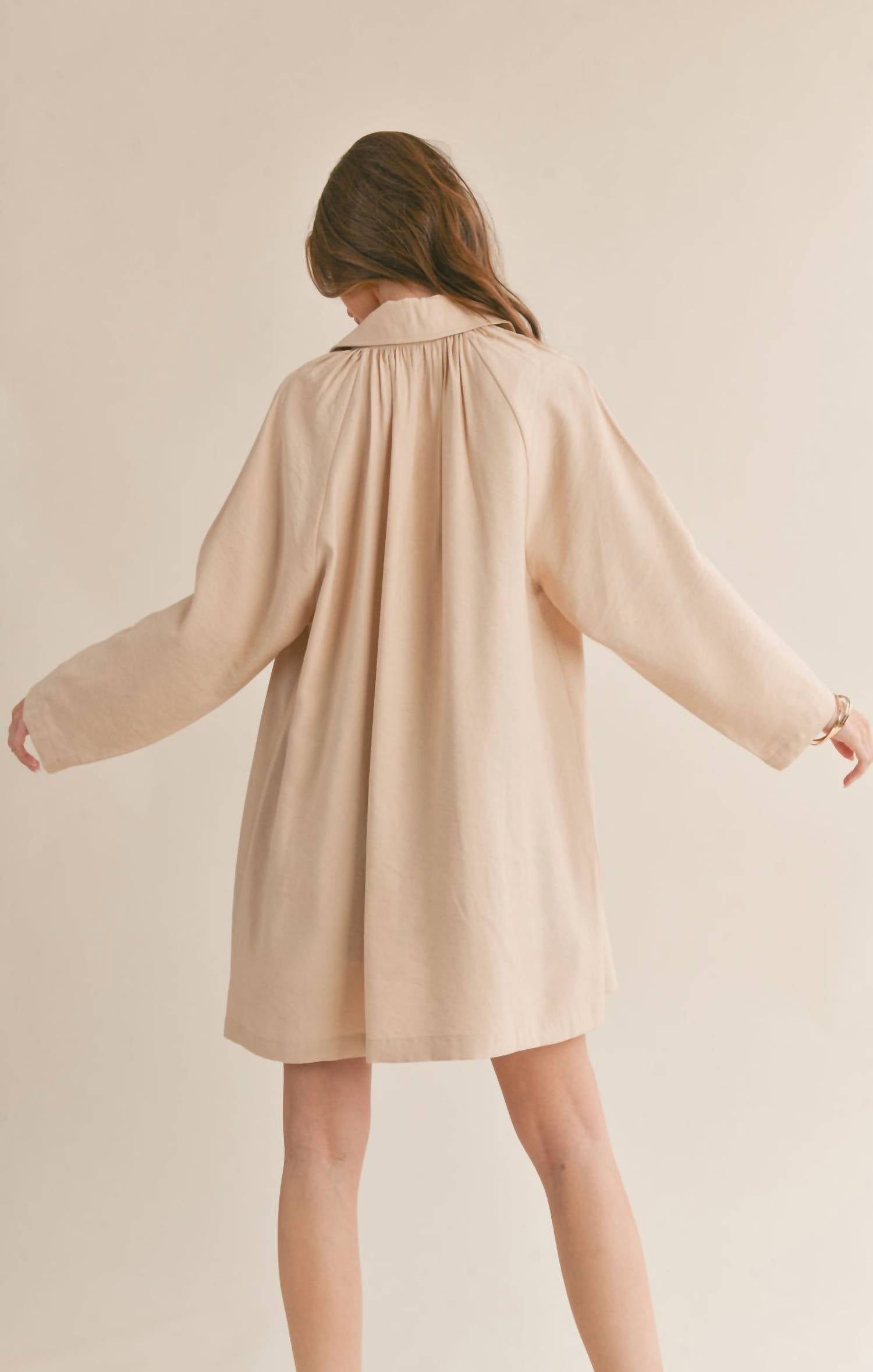 Sage The Label - Relaxed Raglan Half Coat