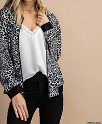 Kori - It's The Good Life Leopard Bomber Jacket