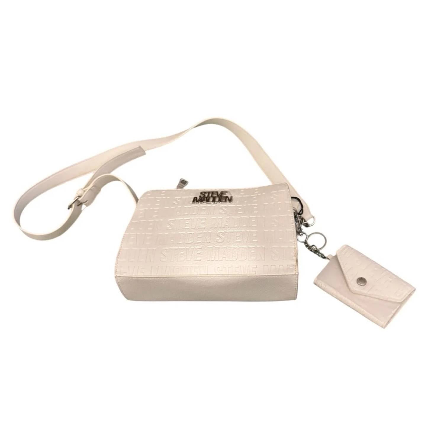 Steve Madden - Women's Embossed Logo Crossbody Bag With Mini Pouch