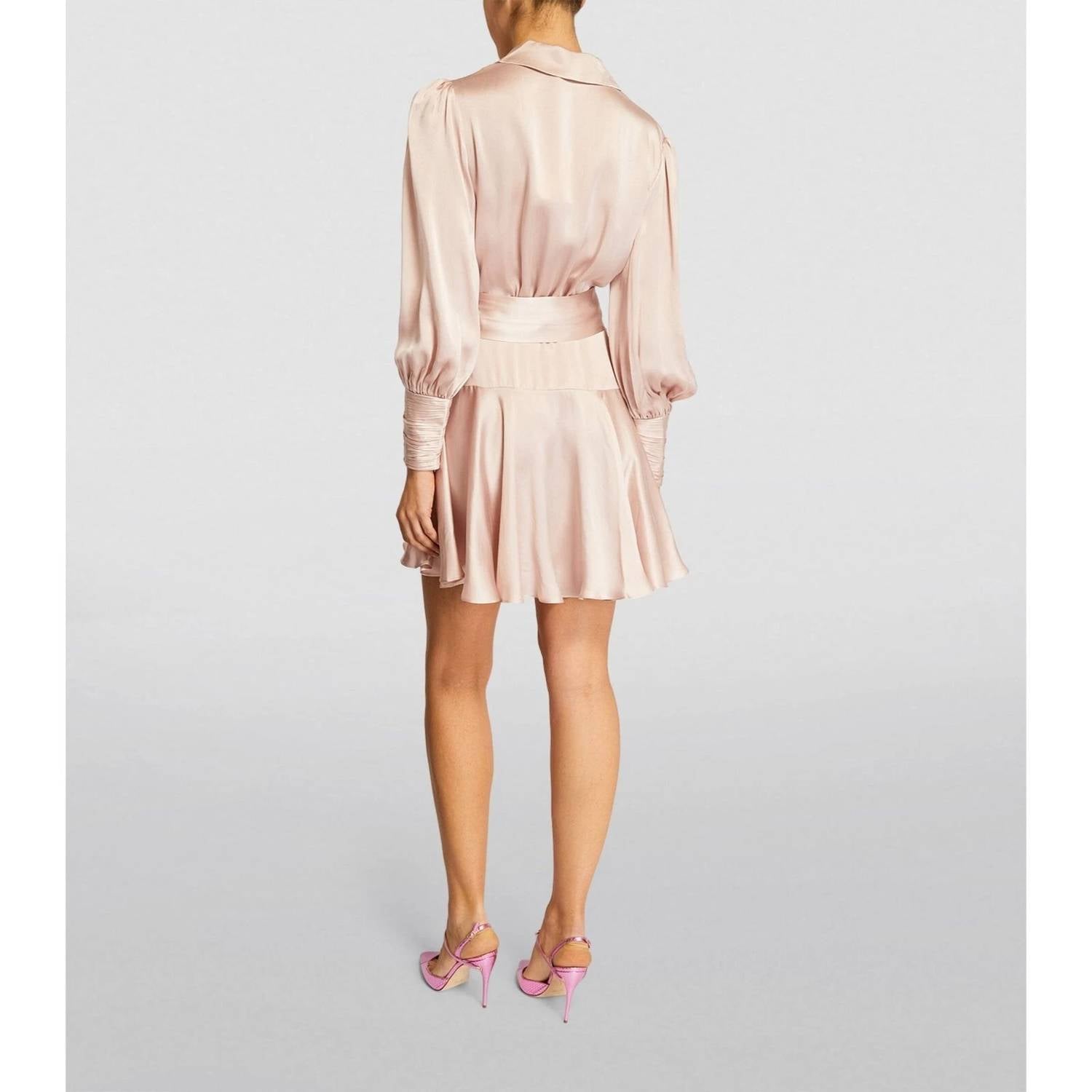 Zimmermann - Silk Wrap Mini Dress