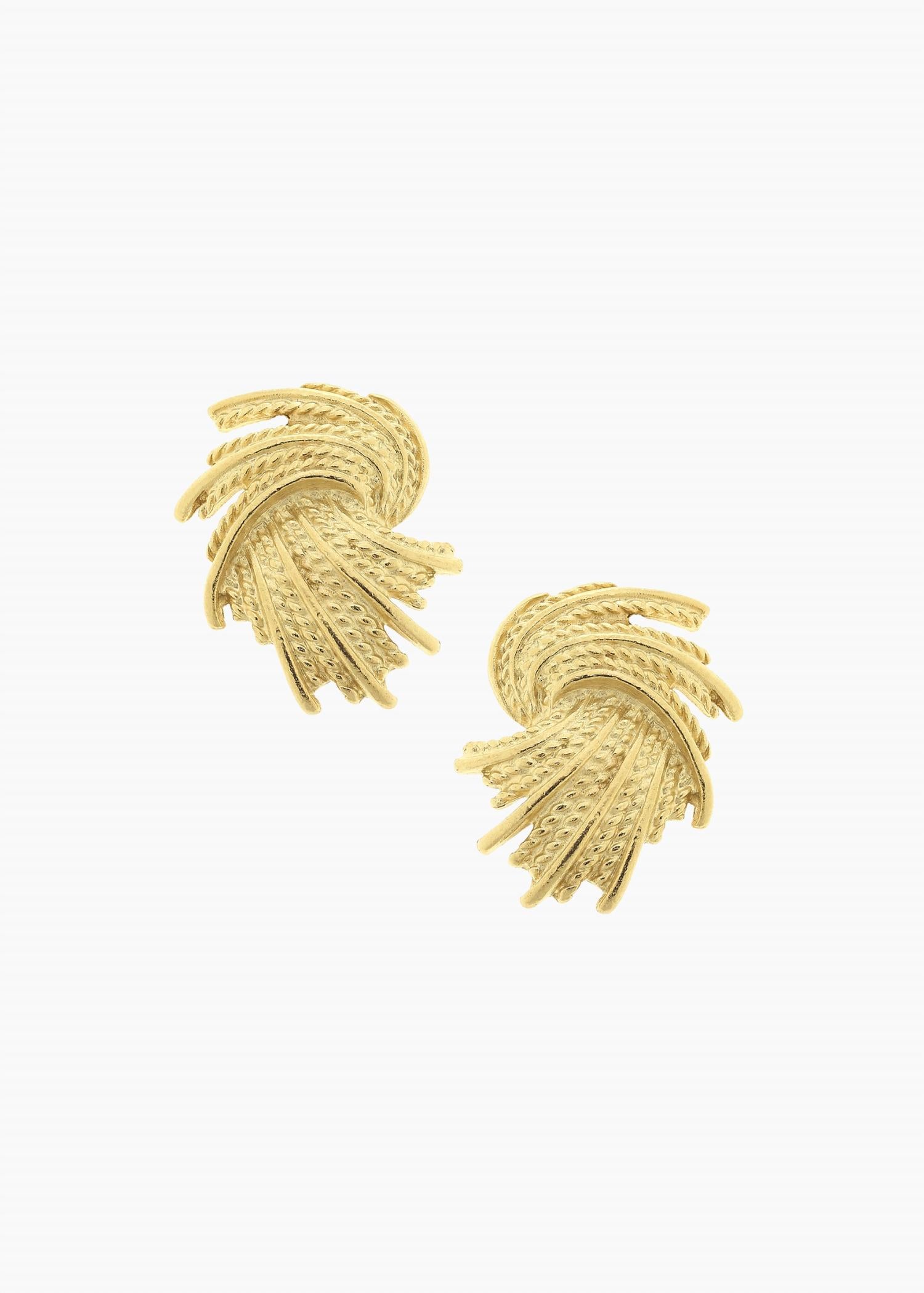 Susan Shaw - Women's Swirl Studs Earrings