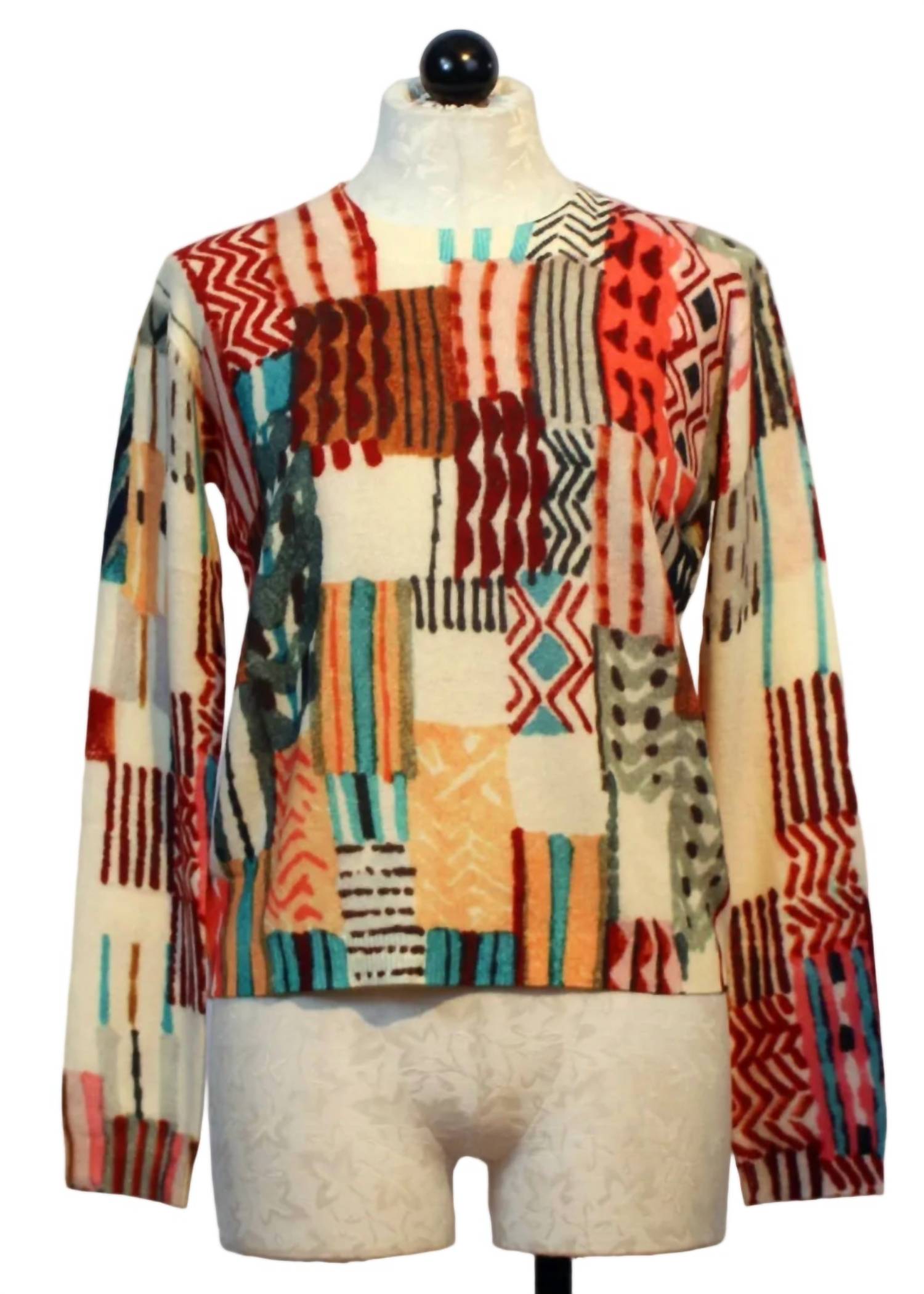 Aldo Martins Bonete Long Sleeve Sweater in multicolor - women's sweater - alternate view