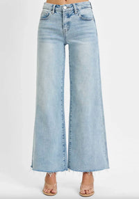 Risen - Amanda Mid Rise Wide Leg Jean