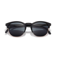 Sunski Women's Avila Round Sunglasses in black slate - women's accessory - detail view