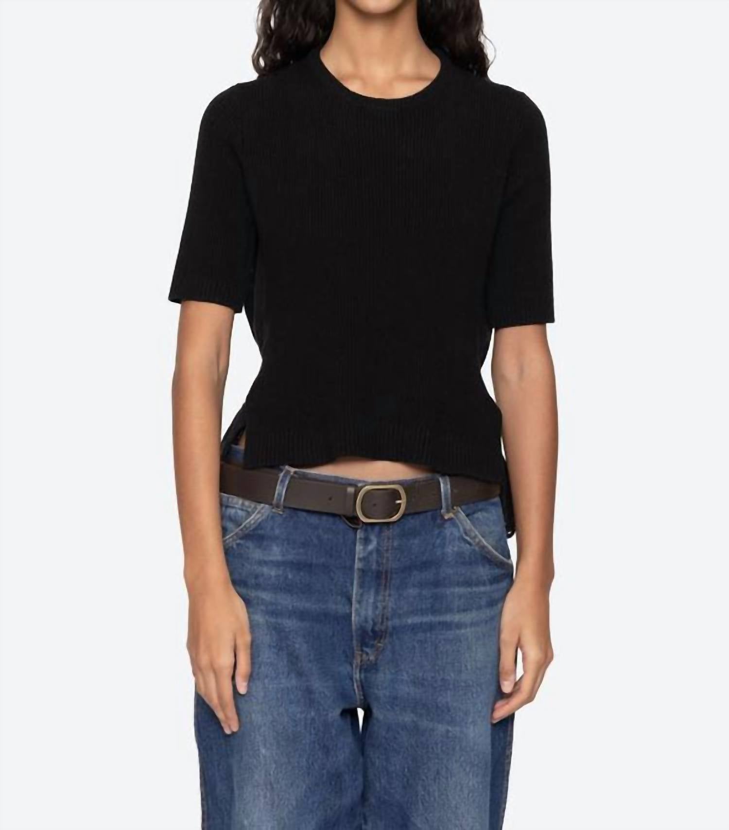 Sea - Shanna Lace Short Sleeve Pull Over Top