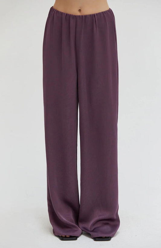Crescent - Women's Audrey Textured Satin Pants