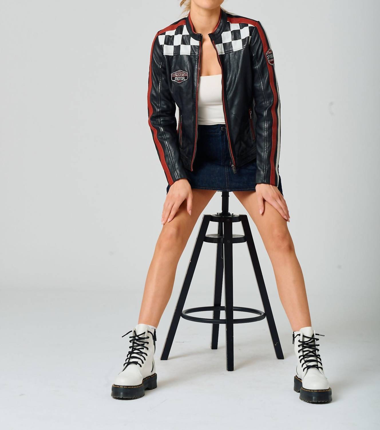 Mauritius - Racer Leather Jacket
