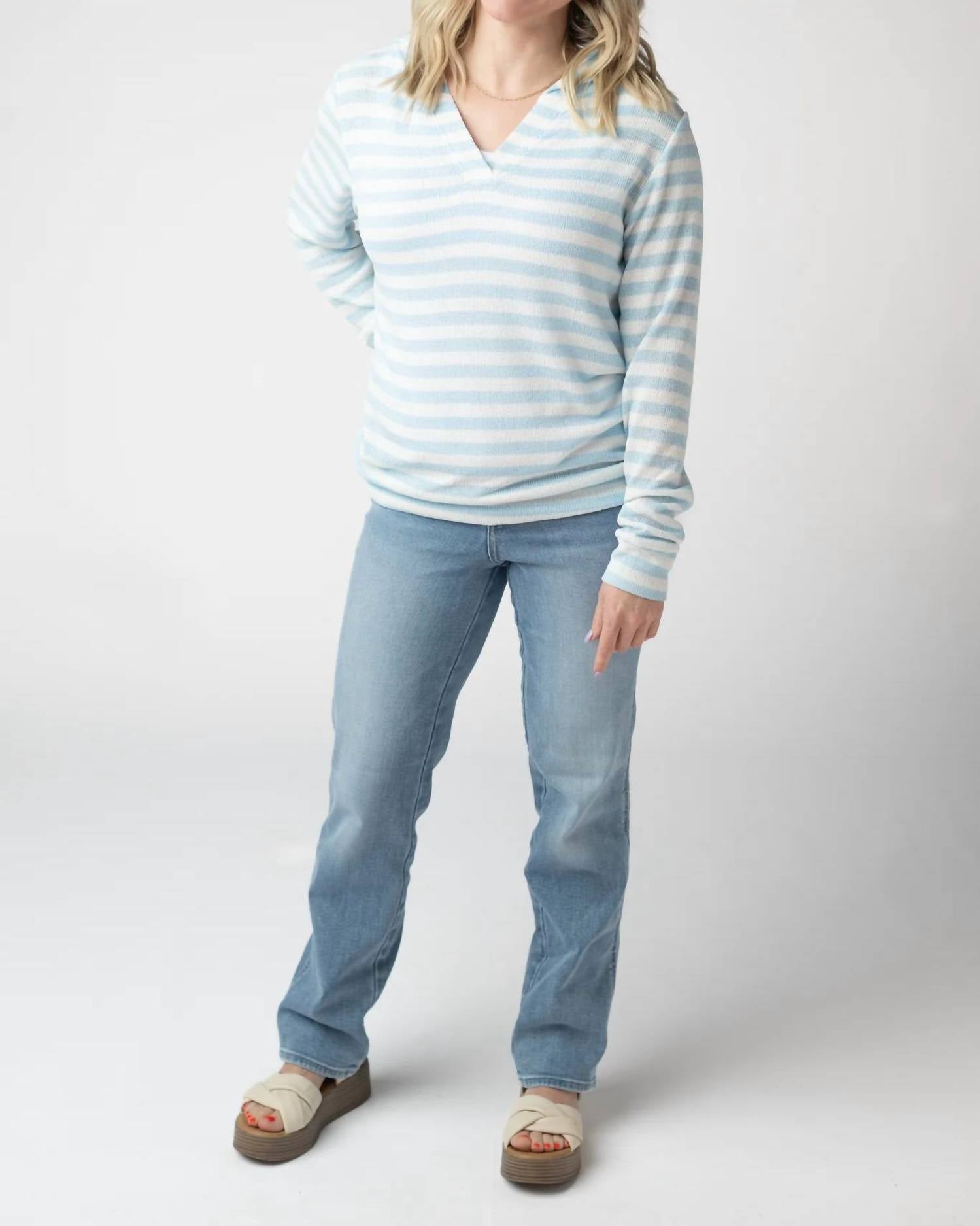 Michelle Mae - Amelia Striped Hoodie