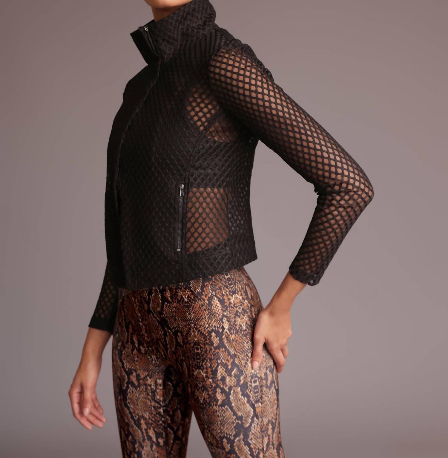 Heroine Sport - Mesh Biker Jacket