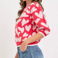 Sweet Lovely By Jen - Valentine Inspired Heart Sweater