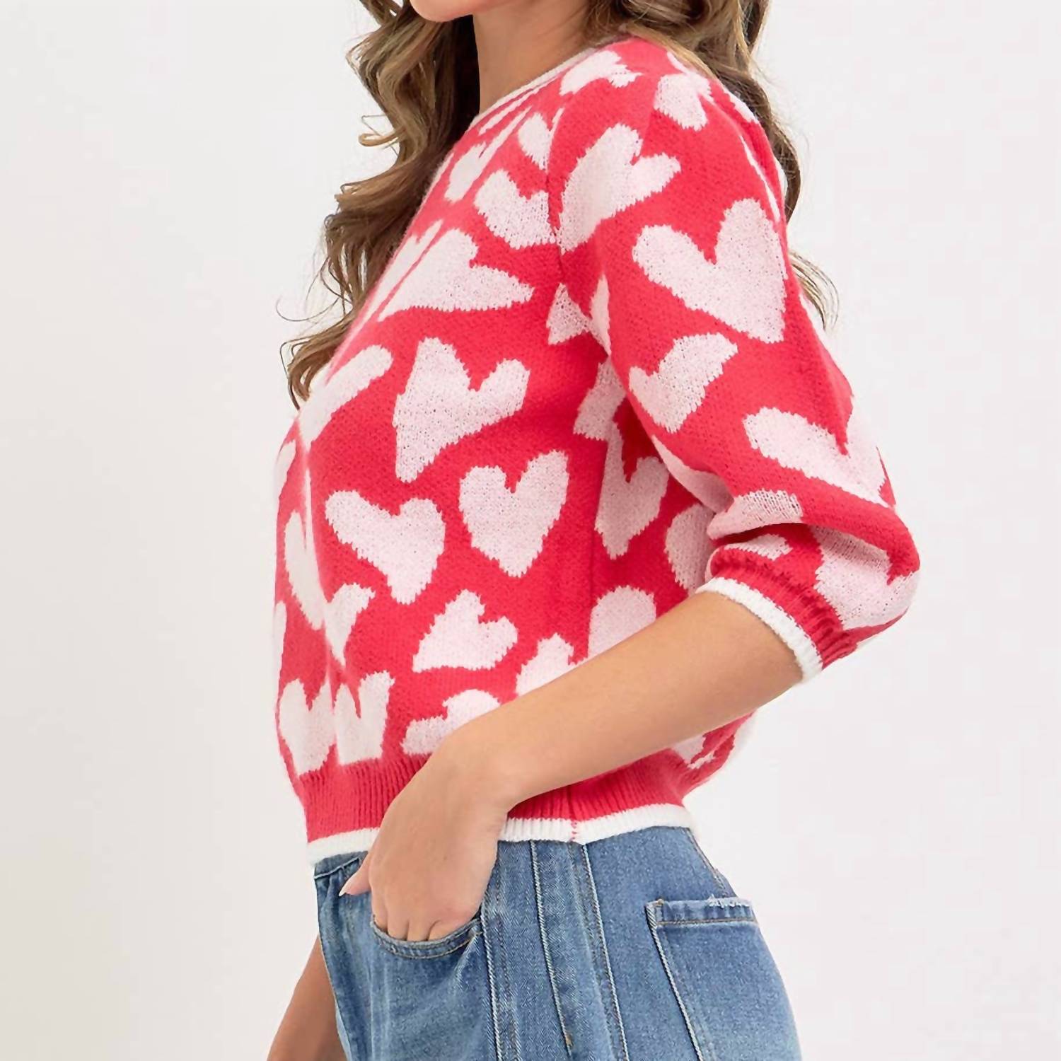 Sweet Lovely By Jen - Valentine Inspired Heart Sweater