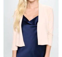 Reneec. - Brushed Knit Cashmere Like Bolero Cardigan