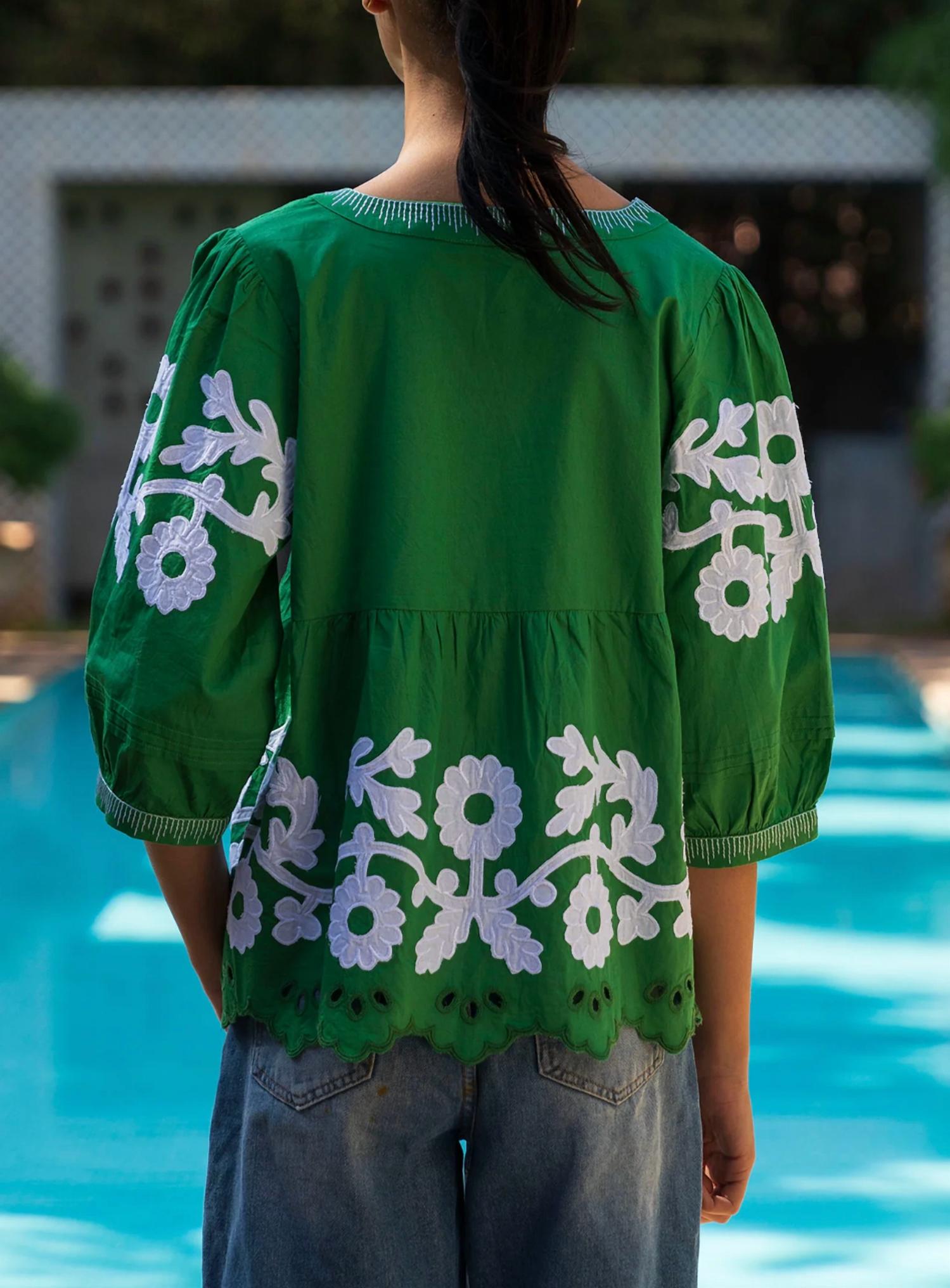 Rose And Rose - Gladiola Top