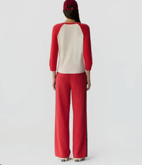 Guest In Residence Track Pant in residence track pant in scarlet - women's pants - detail view