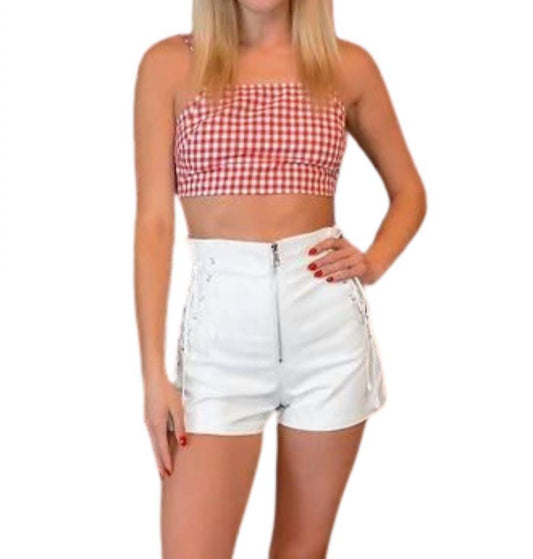 Day G - Faux Leather Lace Up Shorts