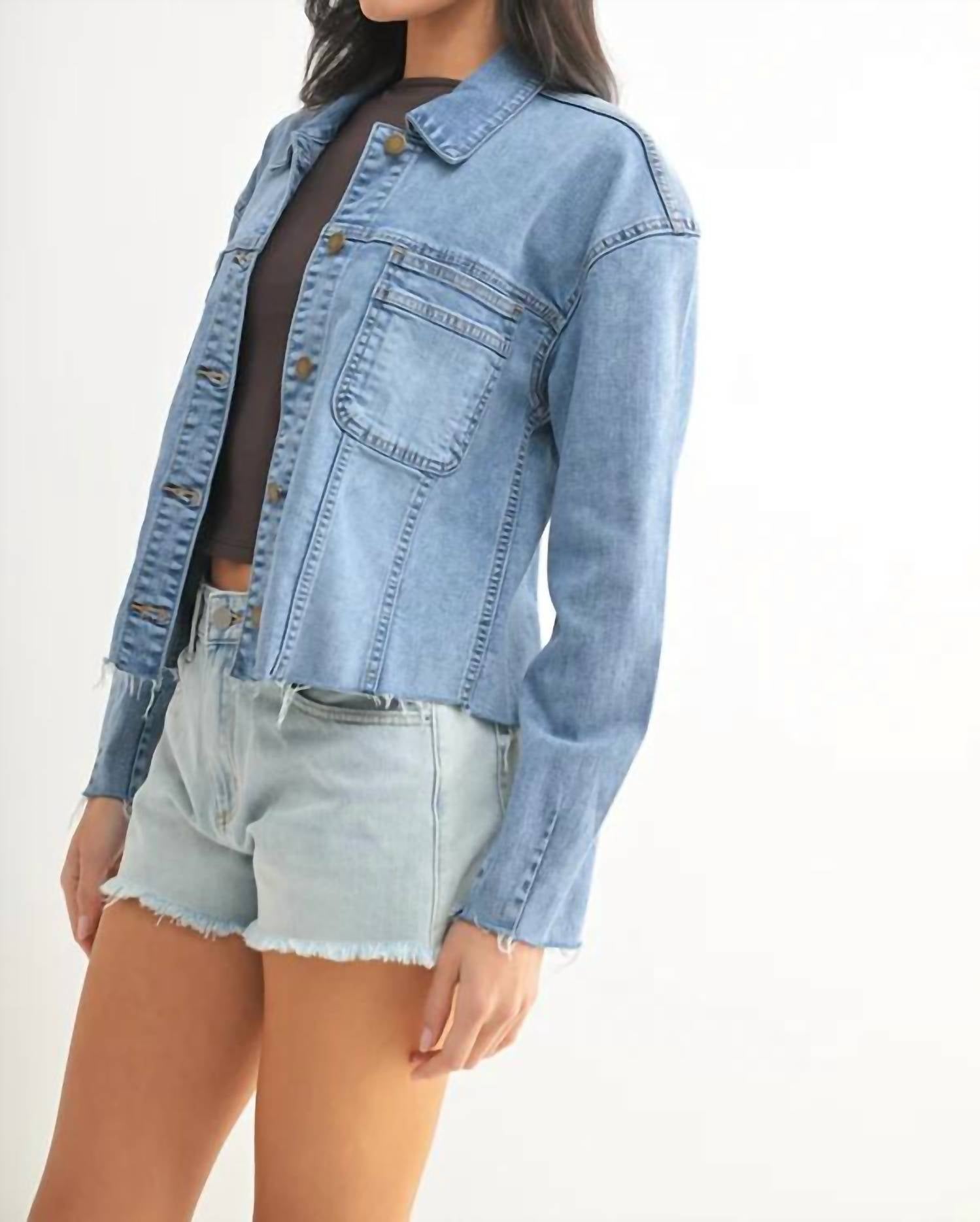 Just Usa - Fitted Fray Jacket