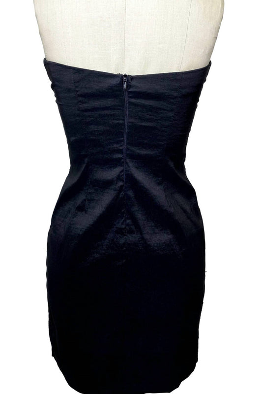 Ariella - Sequin Strapless Little Black Mini Dress