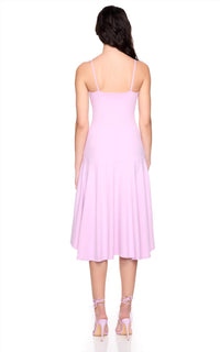 Susana Monaco String Low Waist Mini Dress in pink - women's dress - alternate view
