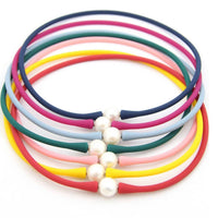 Woman Shops World - Women's Janis The Pearl Silicone & Freshwater Pearl Necklace