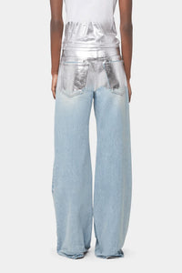 Rabanne - Metallic Baggy Trouser Denim