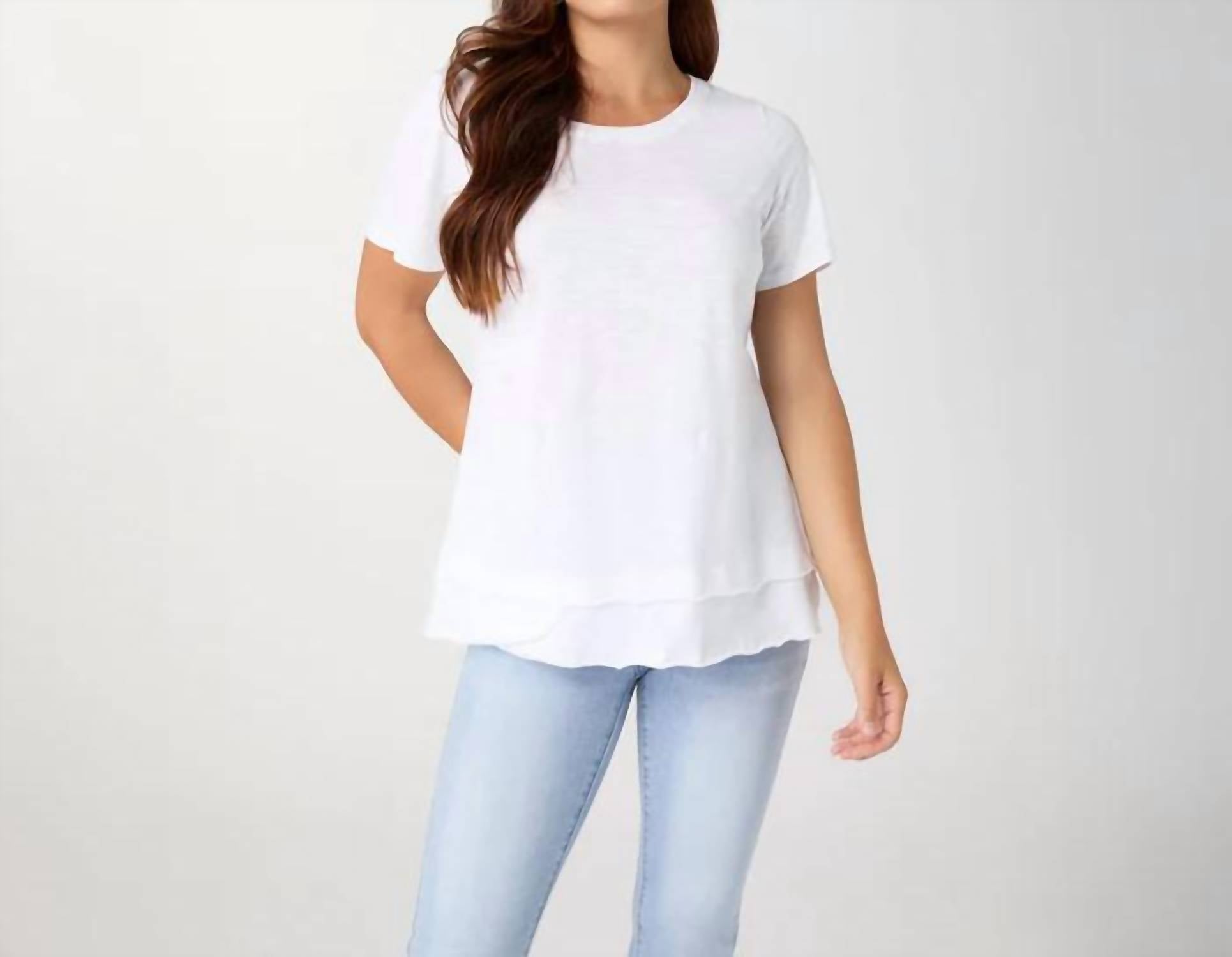Coco + Carmen - Milla Short Sleeve Tier Bottom Top
