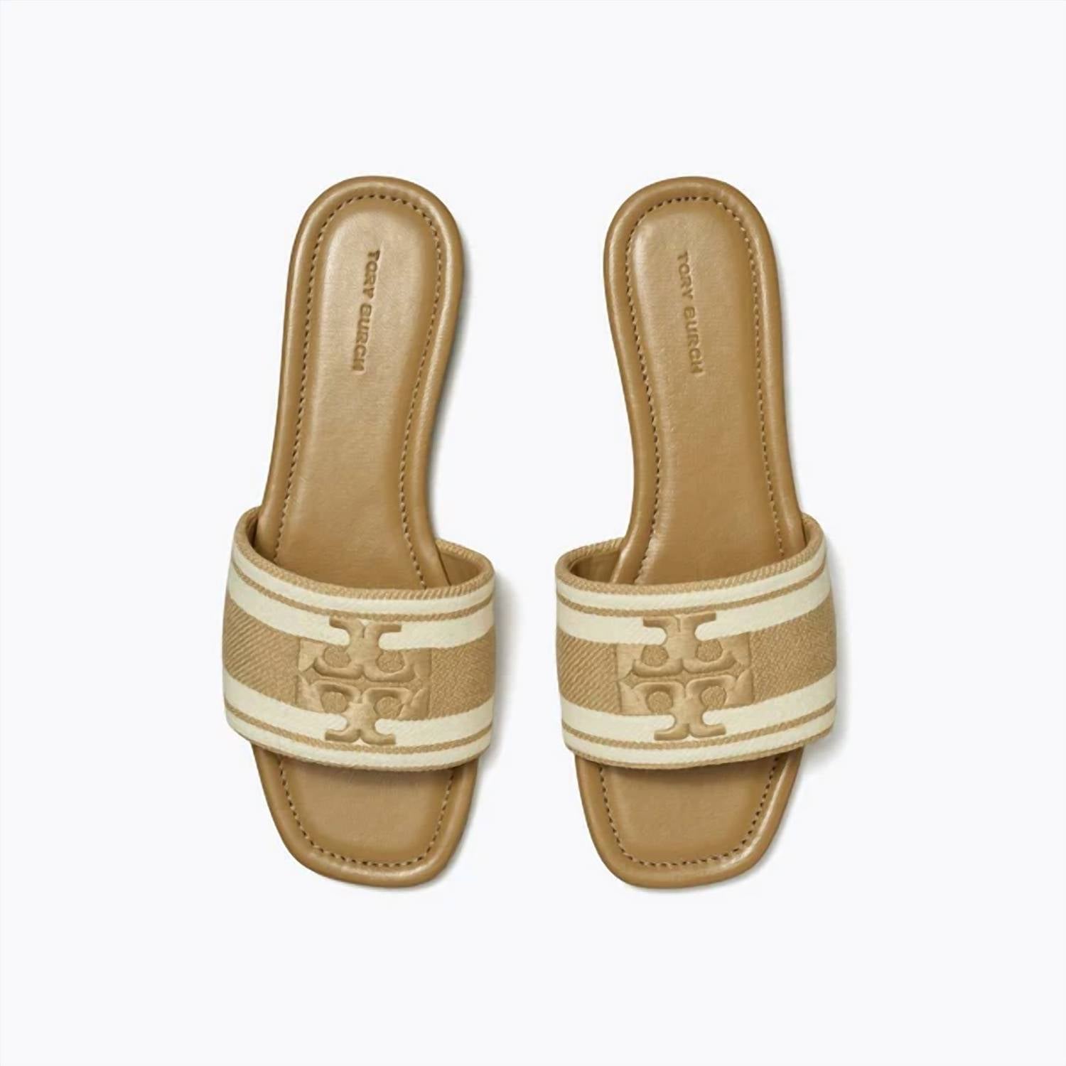 Tory Burch - Women's Double T Jacquard Slide