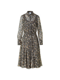 Akris Punto - Women's Midi Polka Dot Devore Dress
