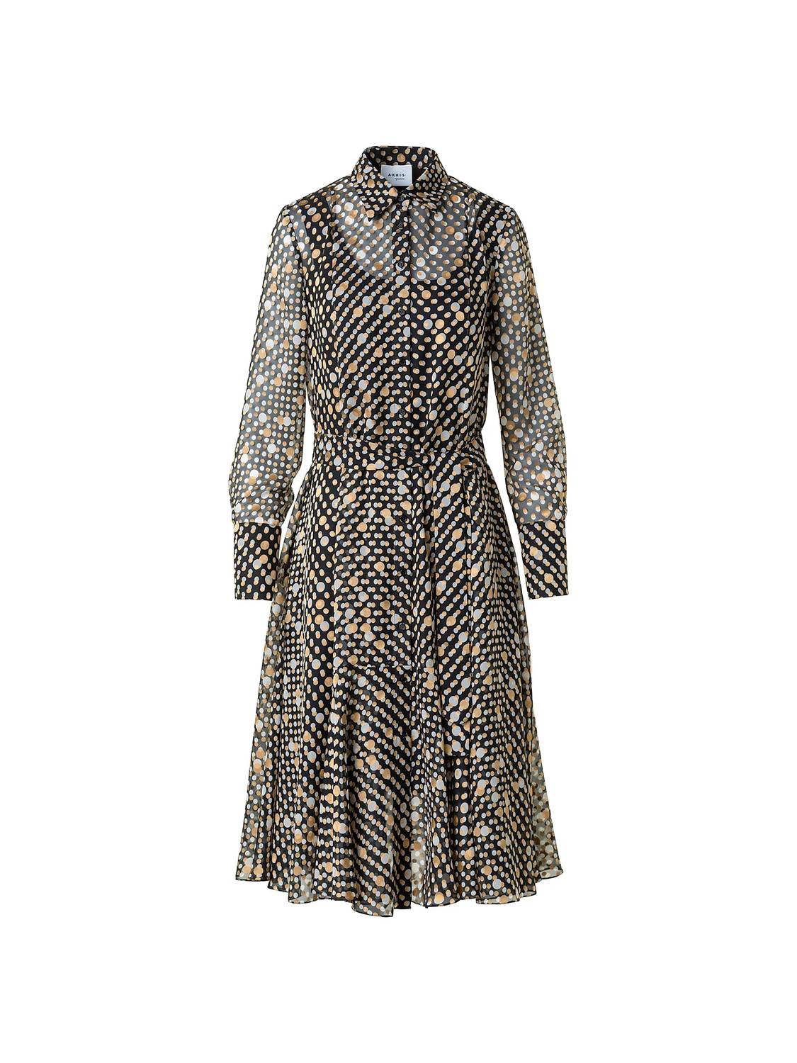 Akris Punto - Women's Midi Polka Dot Devore Dress