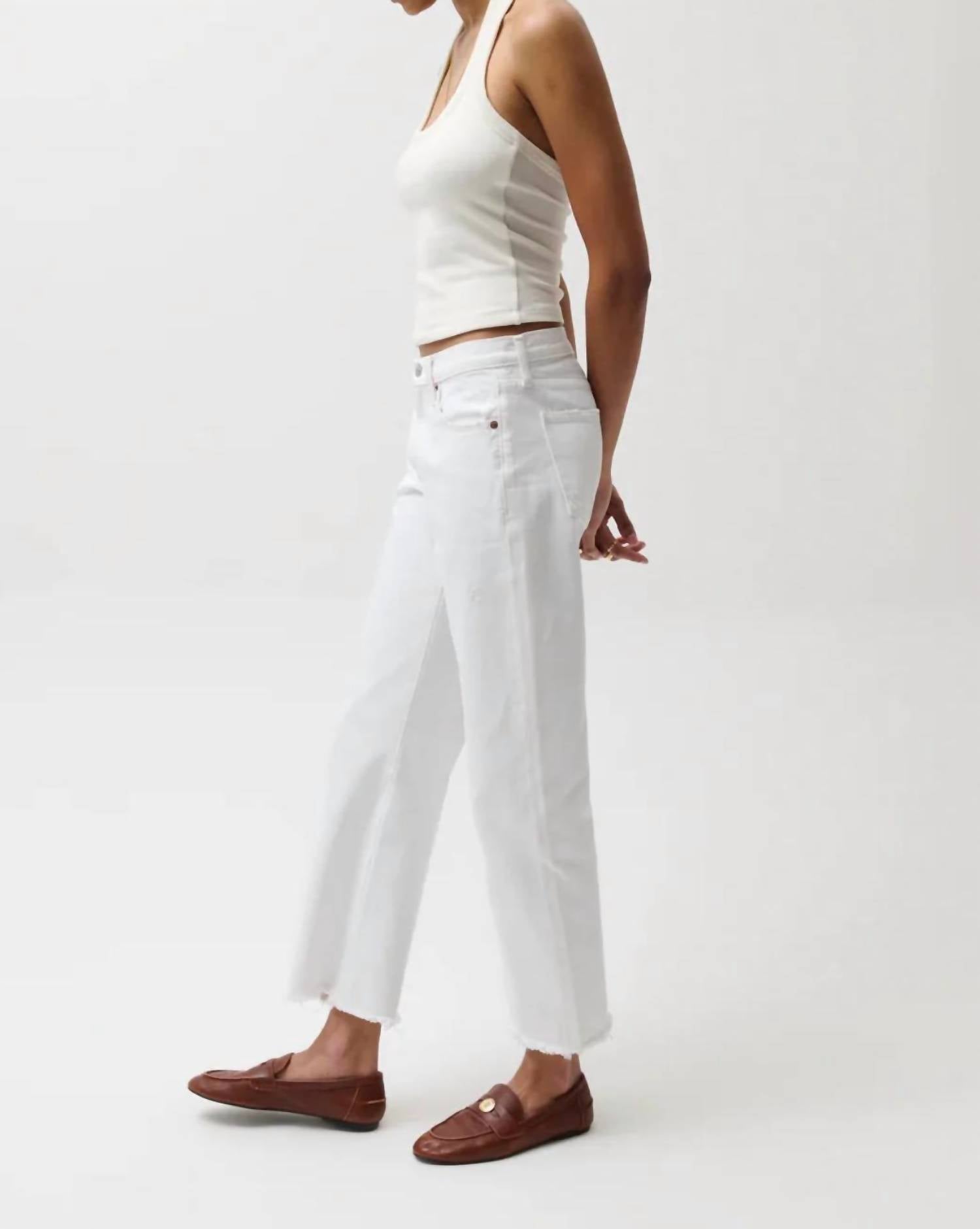 Pistola - Lexi Mid Rise Bowed Straight Jean