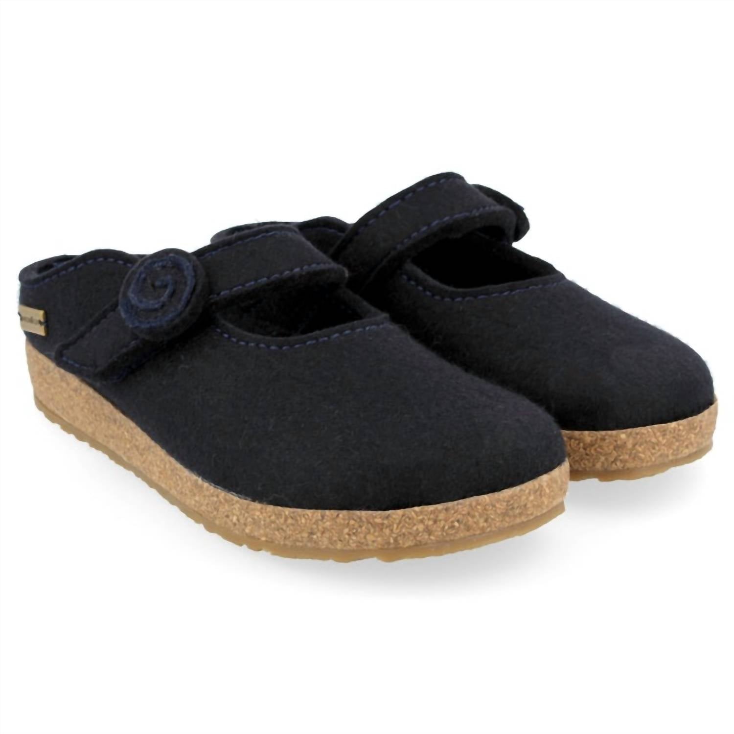 Haflinger - Women's Alice Strapped Boiled Wool Clog