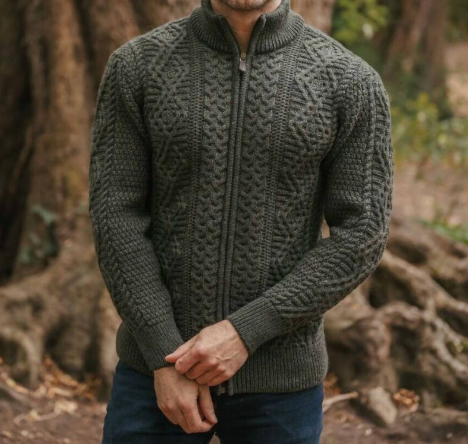 Aran Crafts - Full Zip Cardigan