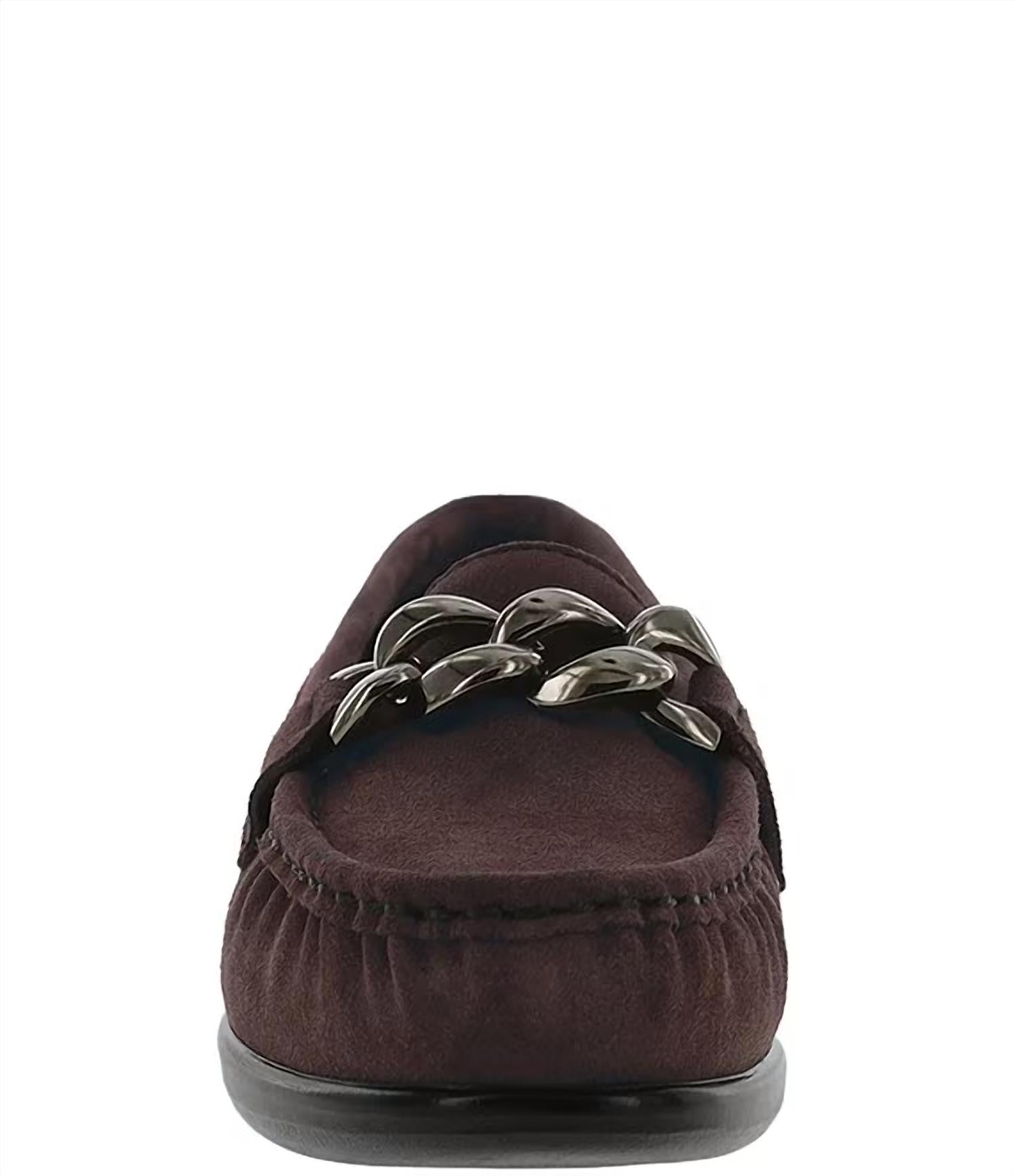 Sas - Women's Metro Link Suede Bold Link Chain Loafers