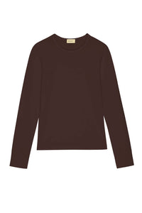 Donni. - Baby Rib Scallop Long Sleeve Tee