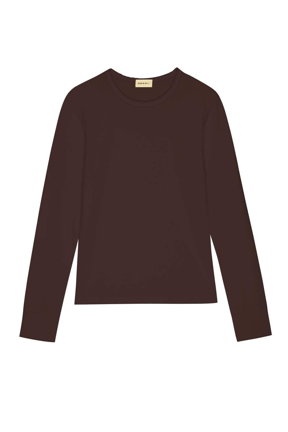 Donni. - Baby Rib Scallop Long Sleeve Tee