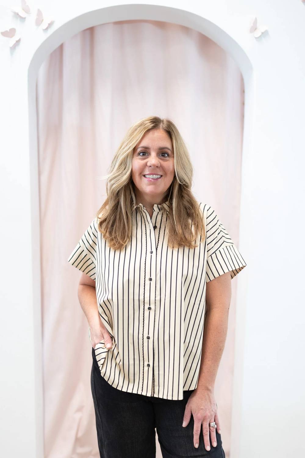 Crosby By Mollie Burch - Stripe Albie Top