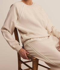 Z Supply Allie Take All Sweatpant in beige - women's pants - view 6