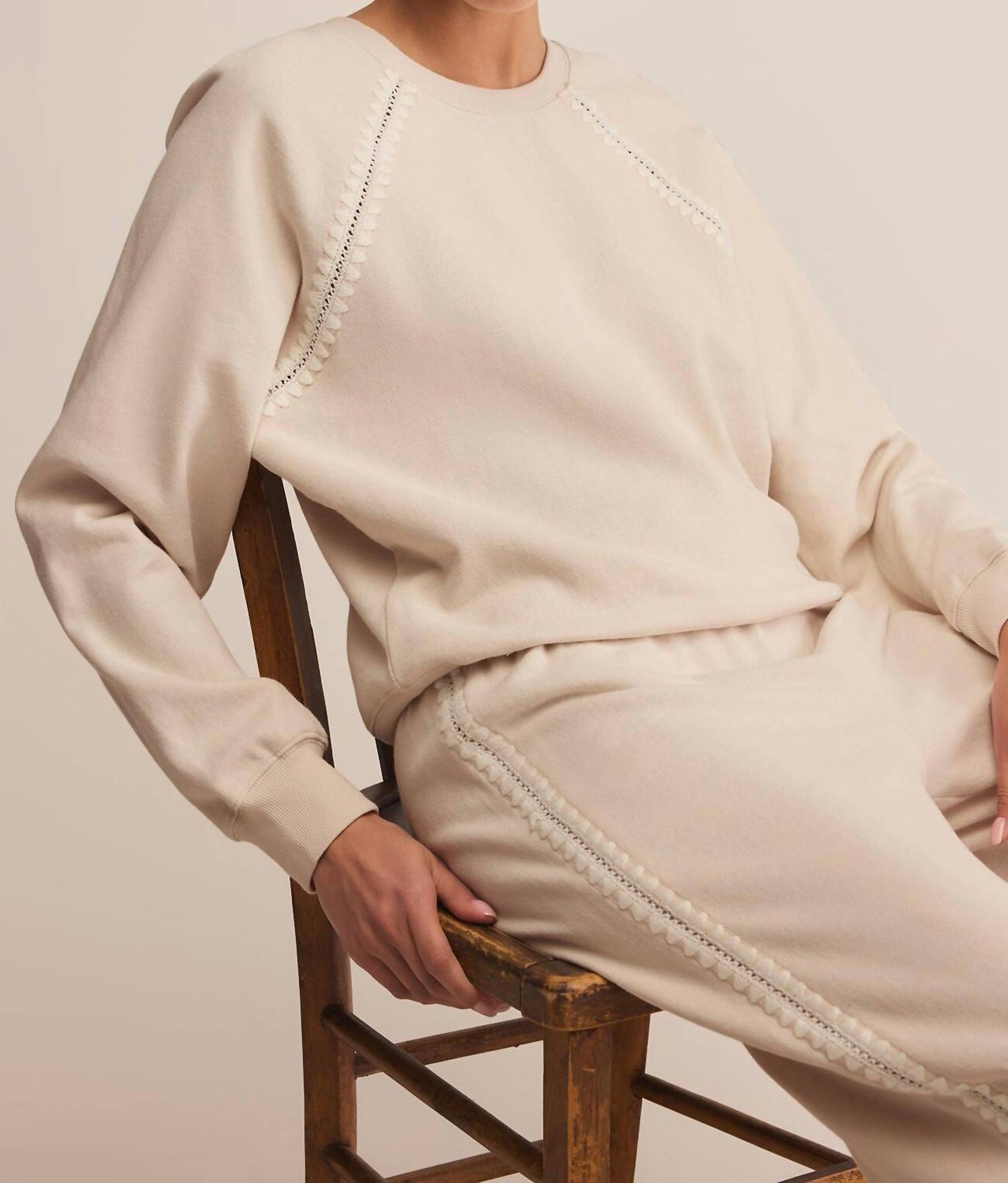 Z Supply Allie Take All Sweatpant in beige - women's pants - view 6